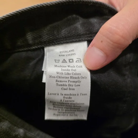 Everlane Uniform Slim 4-Way Stretch Organic Jeans Mens Fits 32x29 Faded Black - Picture 4 of 14